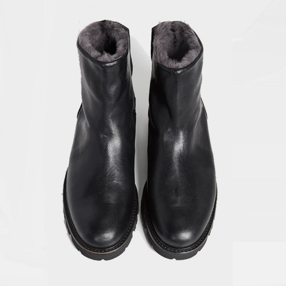 ❤️sold❤️Vince Counter Leather & Shearling Boots - Picture 3 of 7